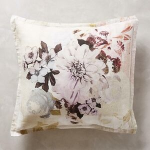 Anthropologie Meadow Dusk Euro Sham Floral NEVER USED, HAS BEEN WASHED